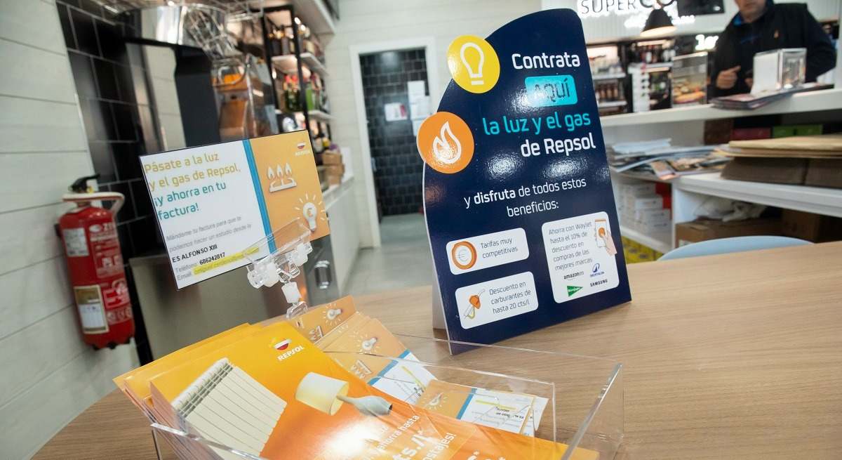 Un córner de luz y gas de Repsol