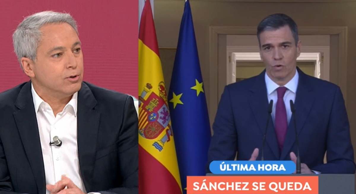 Vicente Vallés y Pedro Sánchez