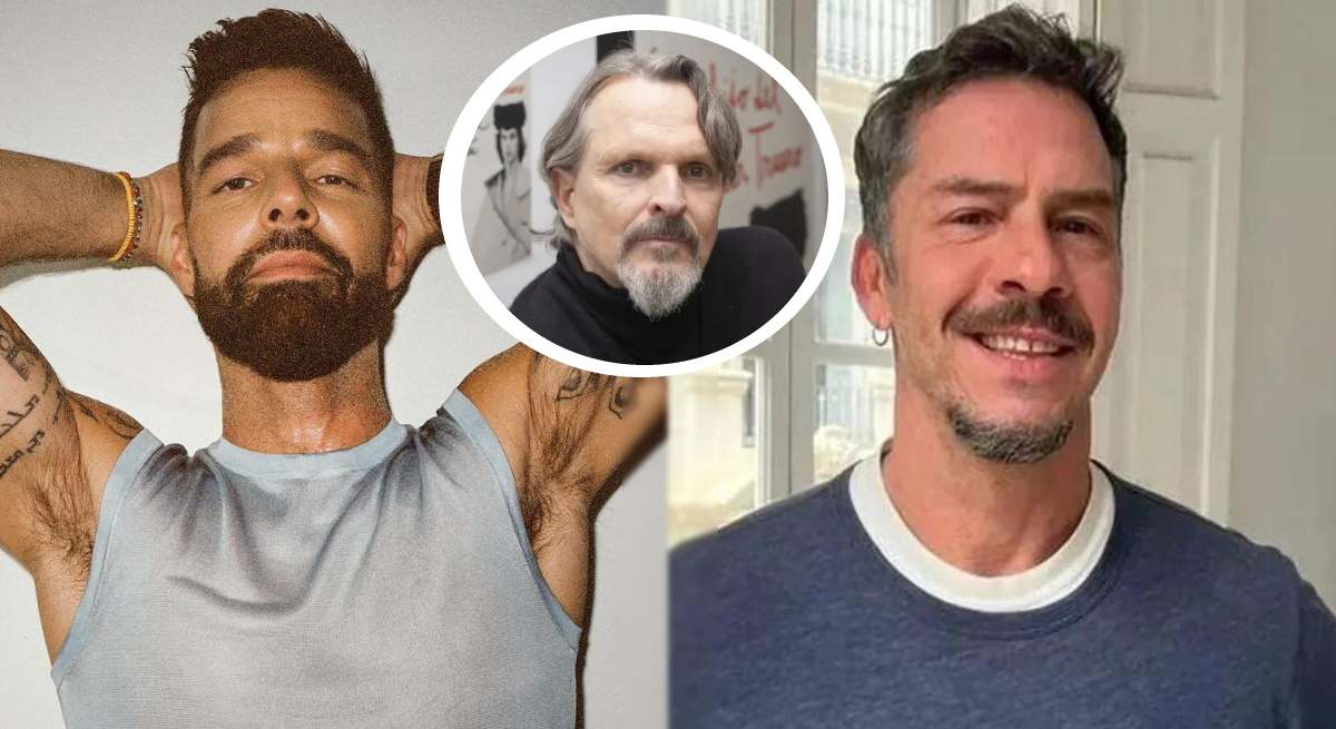 Ricky Martin, Nacho Palau, Miguel Bosé 