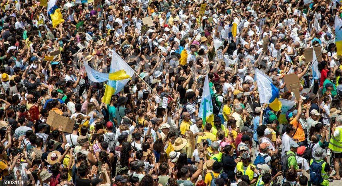 Una de las concentraciones