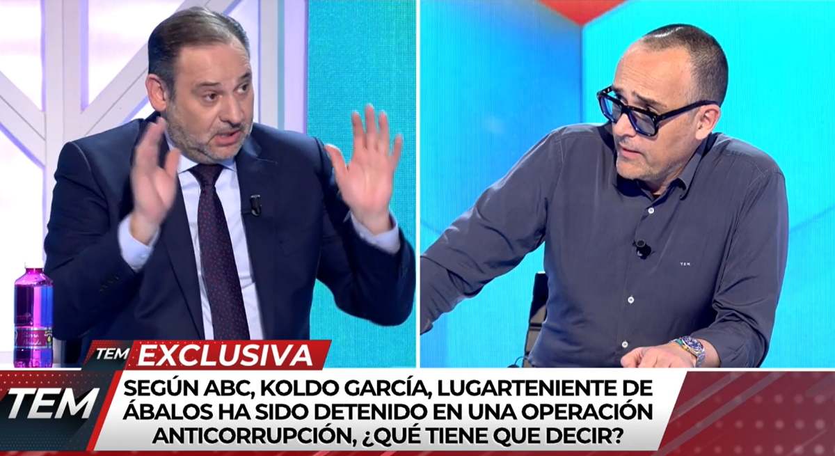 José Luis Ábalos y Risto Mejide