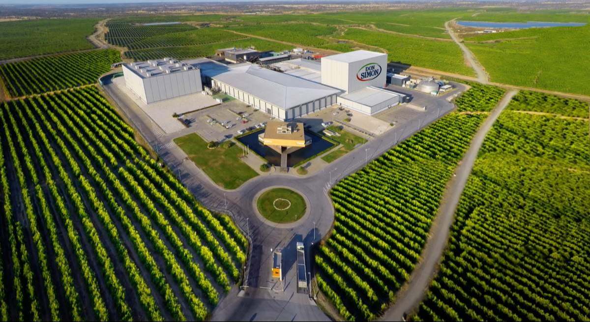 Planta de zumos de Don Simón en Huelva.