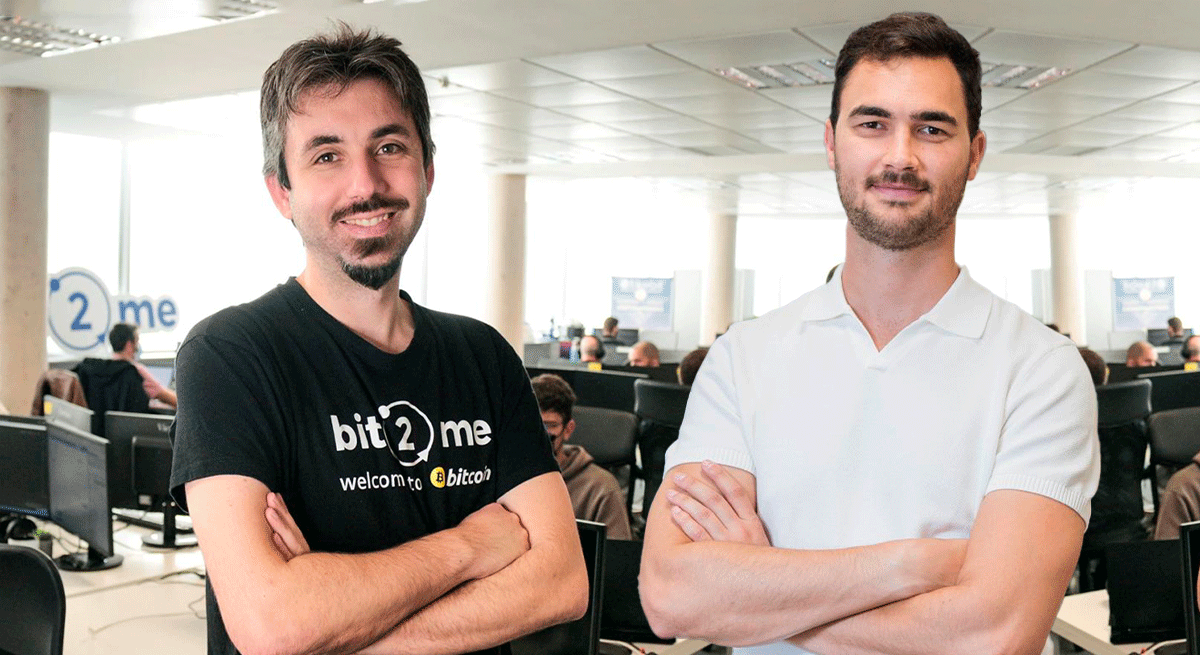 Leif Ferreira, cofundador y CEO de Bit2Me y Fran Villalba, fundador y CEO de Internxt.