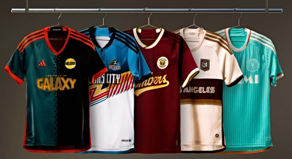 Camisetas de diferentes equipos de la Major League Soccer / MLS