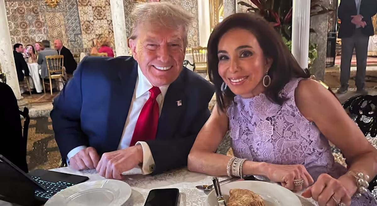 Jeanine Pirro y Donald Trump