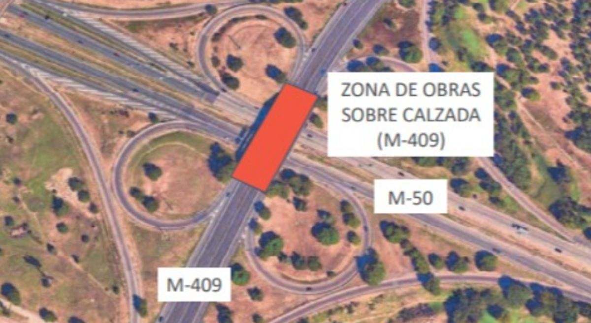 Obras en la M-409 