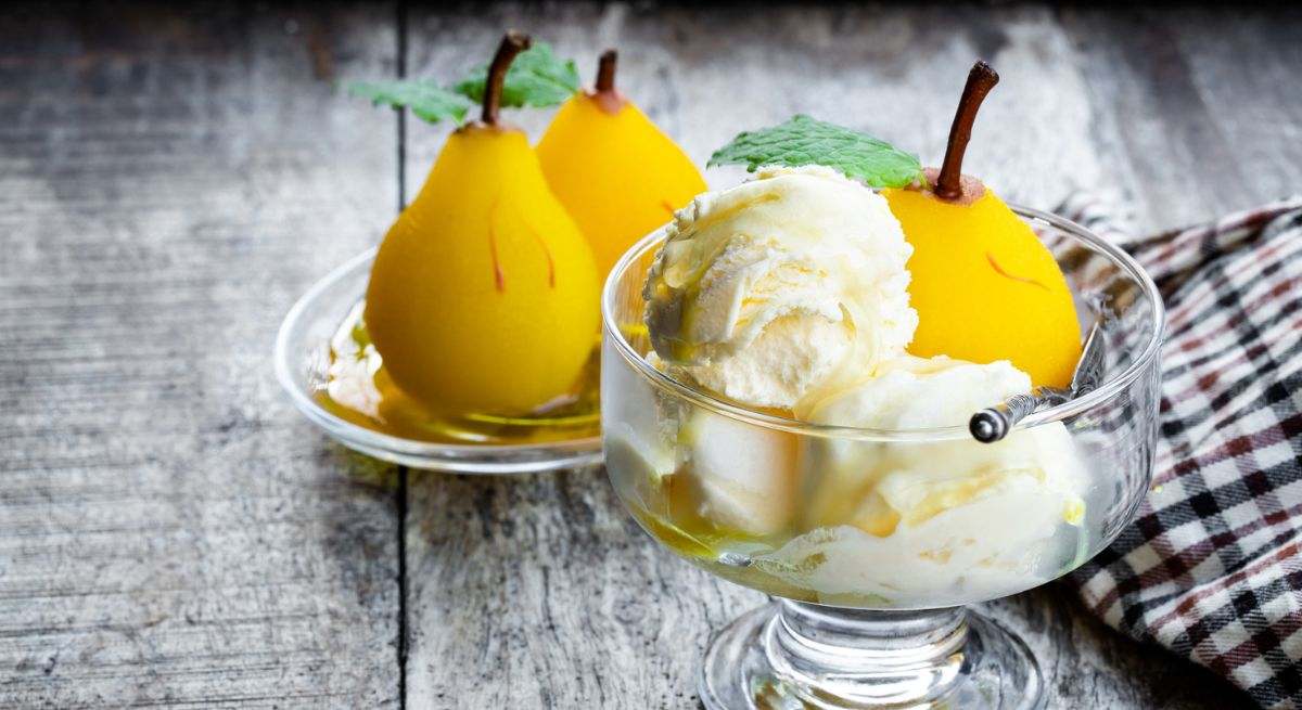 Nieve de pera y yogur, la receta más sencilla para hacer un helado ligero sin necesidad de cocinar