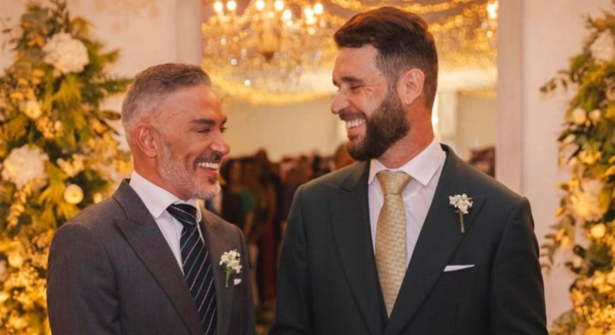 Kiko Hernández y Fran Antón en su boda 