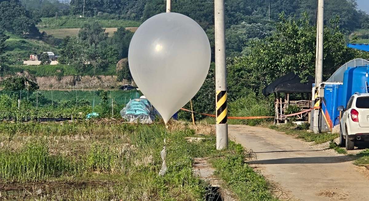 Un globo enviado por Corea del Norte fue encontrado en Paju, a 37 kilómetros al noroeste de Seúl / EP