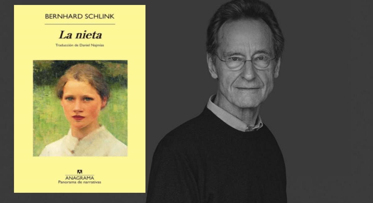 Bernhard Schlink y la portada de su libro 'La nieta'.