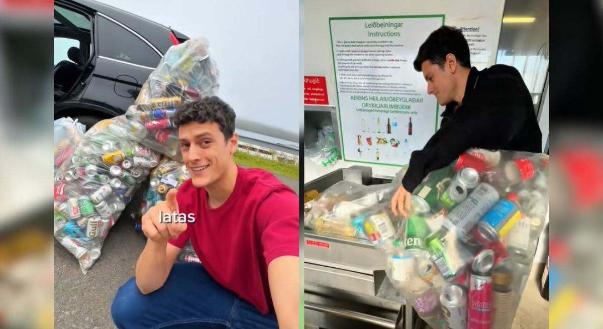 Reciclar latas en Islandia