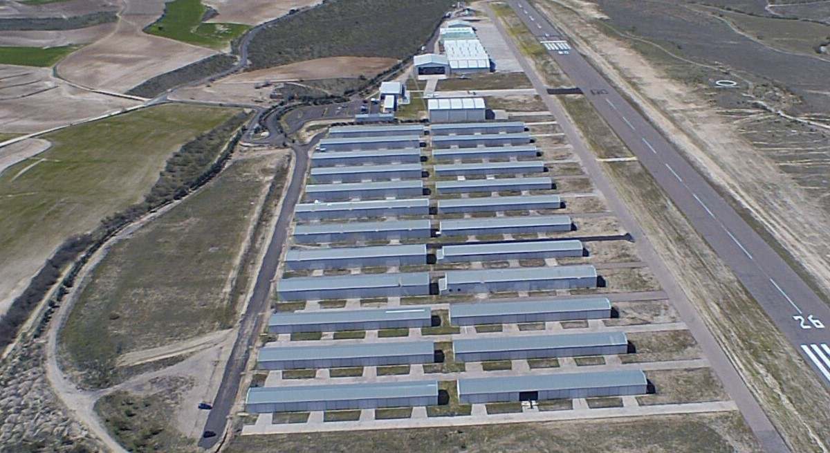 Vista panorámica del aeródromo de Casarrubios