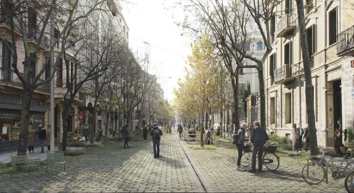 La supermanzana del Eixample de Barcelona. EE