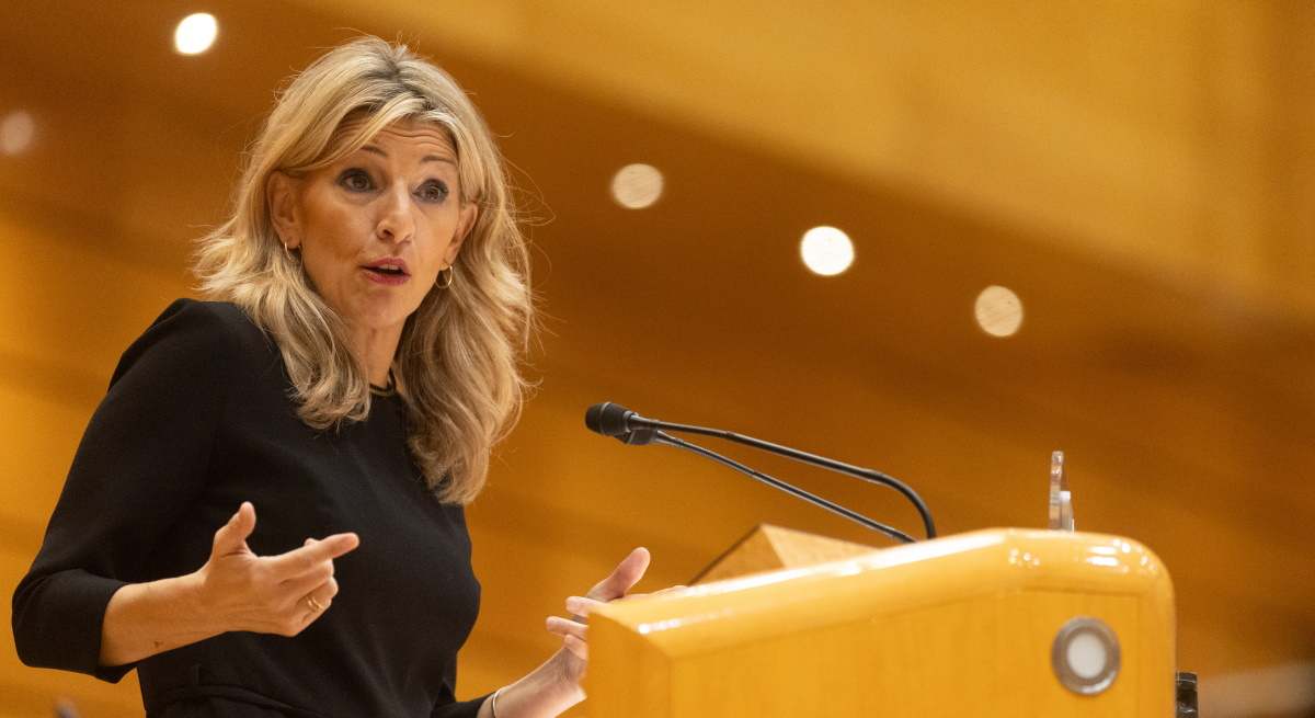 Yolanda Díaz, en el Senado.