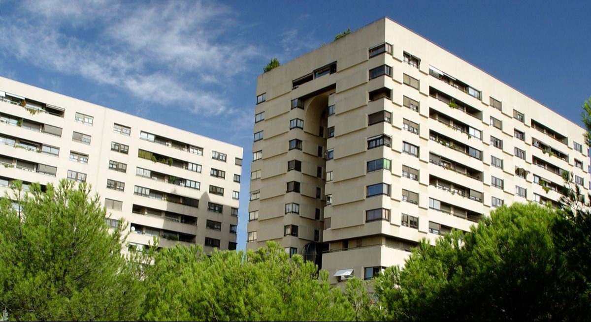 Vista de varias viviendas