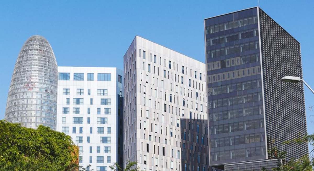 Edificios del 22@ de Barcelona distrito tecnológico de oficinas
