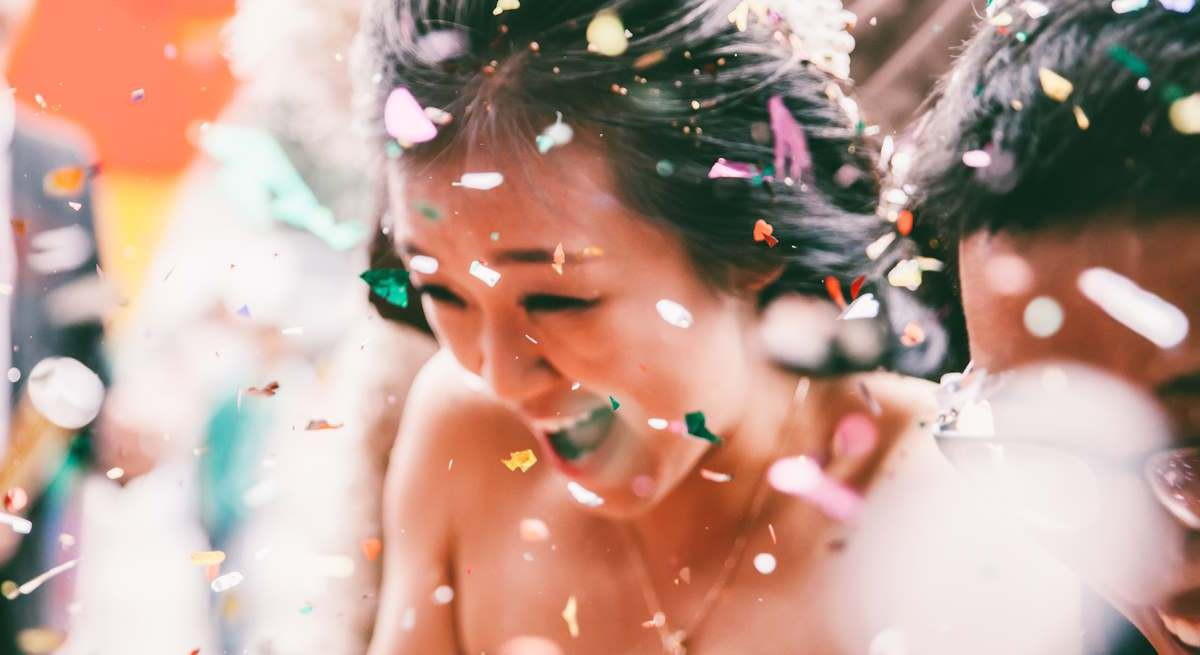 Celebración de boda de una pareja china. Foto: iStock