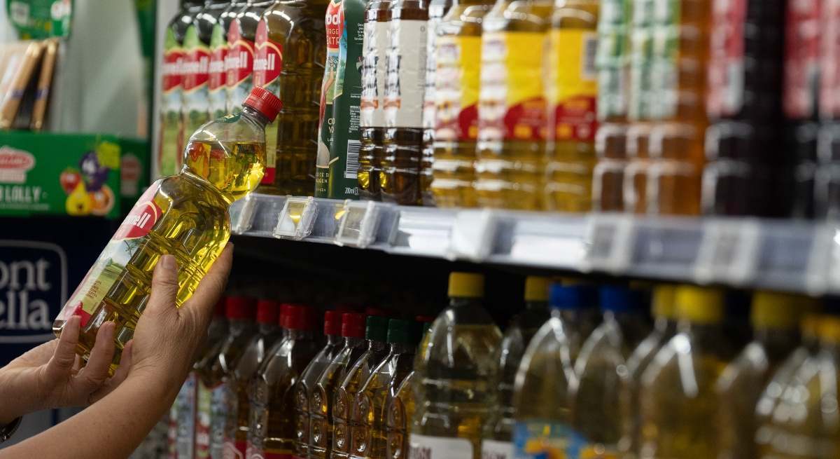 Aceite en un supermercado
