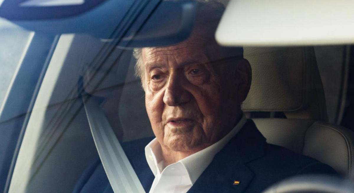 El rey emérito, este viernes tras dejar la casa de Pedro Campos en Sanxenxo