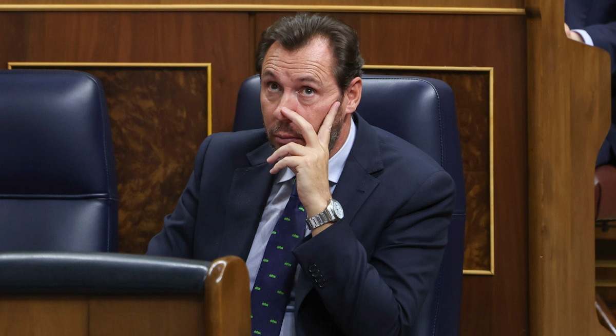 Óscar Puente, en el Congreso de los Diputados.