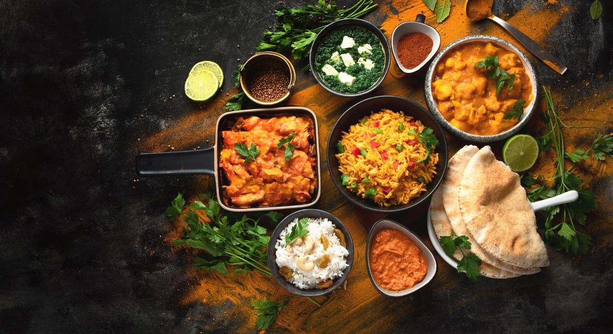 Varios alimentos en una mesa