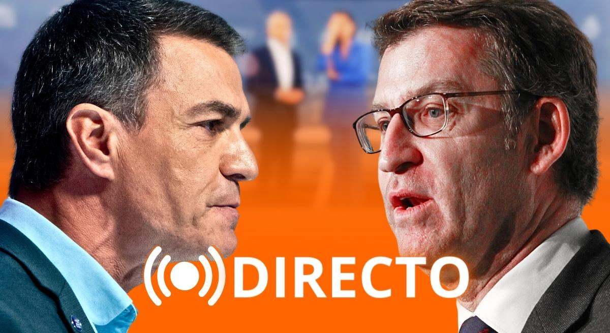 Debate cara a cara feijo y Snchez para las elecciones generales 2023
