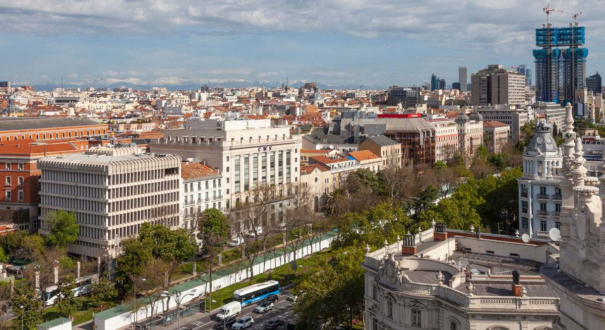 Vistas del barrio de Recoletos, Madrid