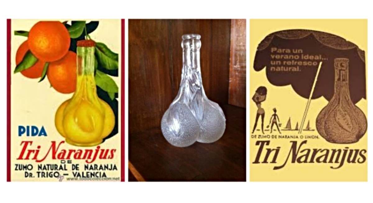 La primera botella de Trinaranjus tenía en la base tres naranjas