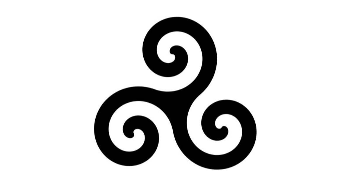Símbolo de trisquel, de origen celta. / Foto: Wikipedia