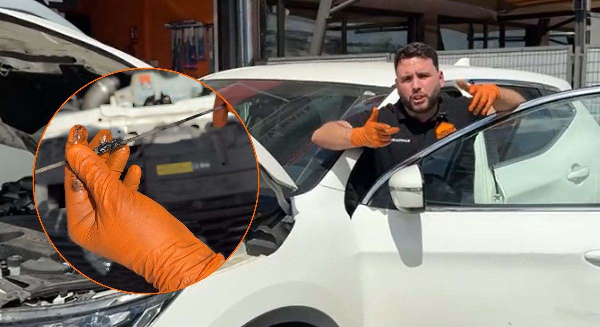 Juan José explicando qué ocurre cuando el coche se sobrecalienta