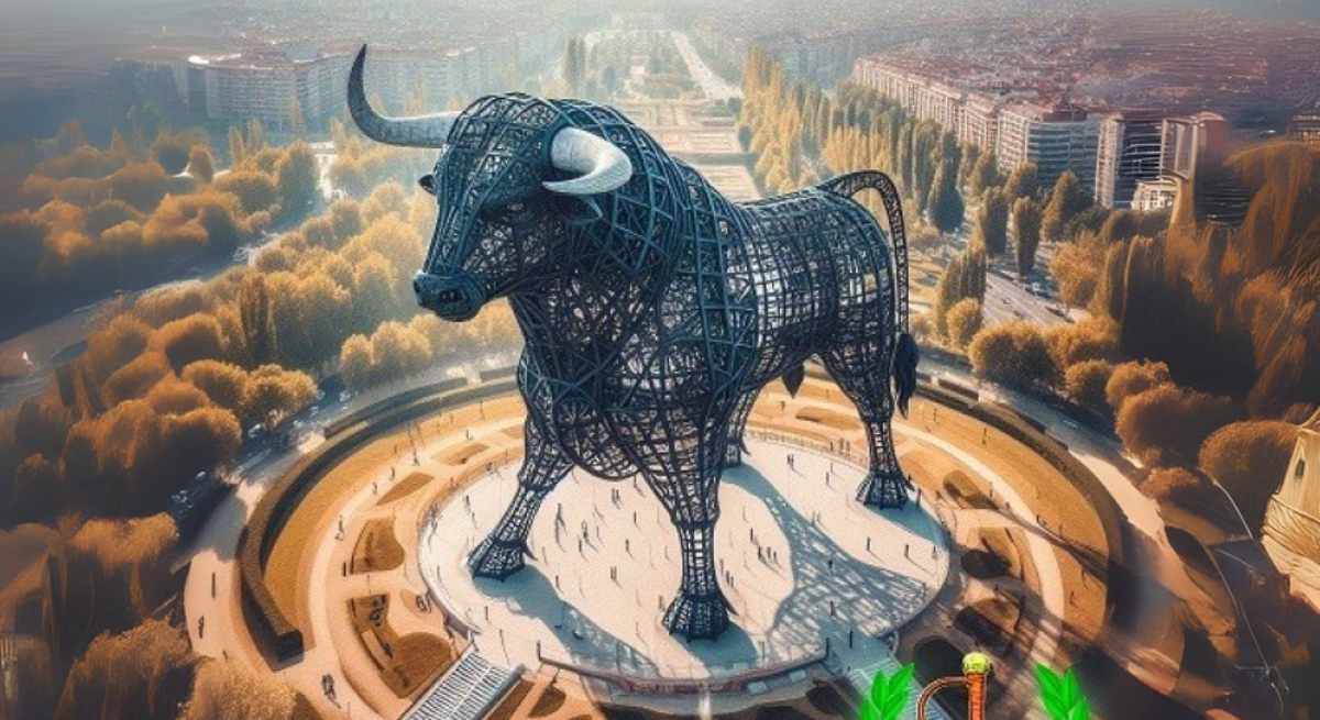 Toro gigante escultura España