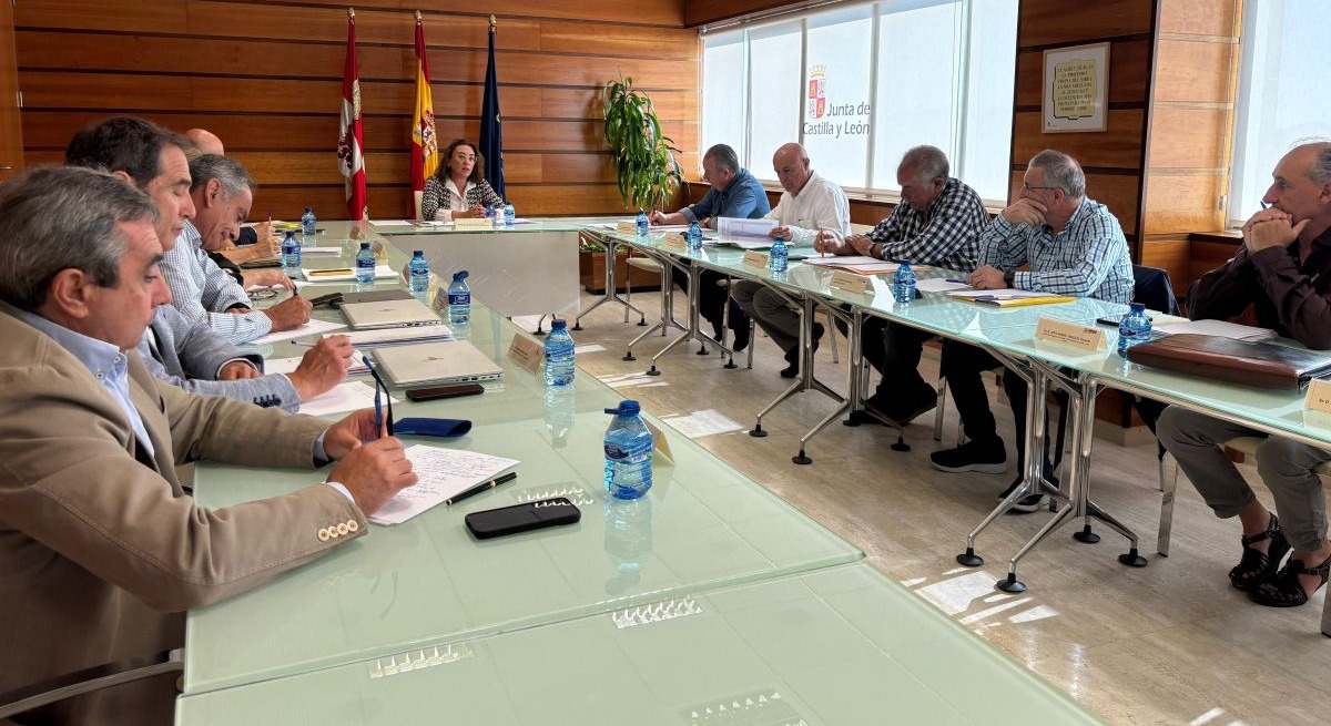 Reunión de la consejera de Agricultura de CyL con opas por incendios
