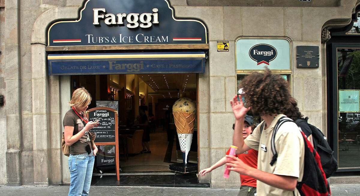 Una heladería de Farggi en Barcelona. Luis Moreno