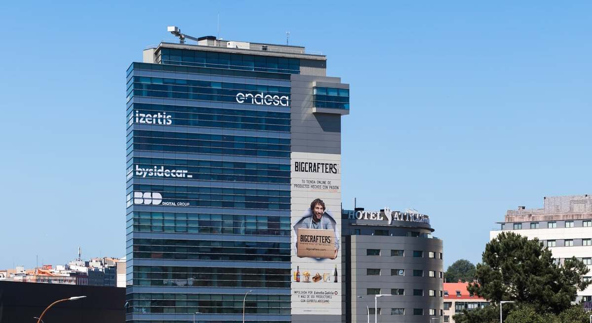 Edificio de oficinas en A Coruña.