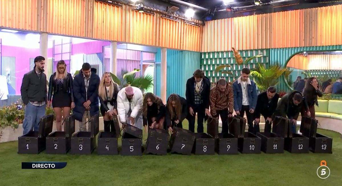Los concursantes de Gran Hermano durante la prueba