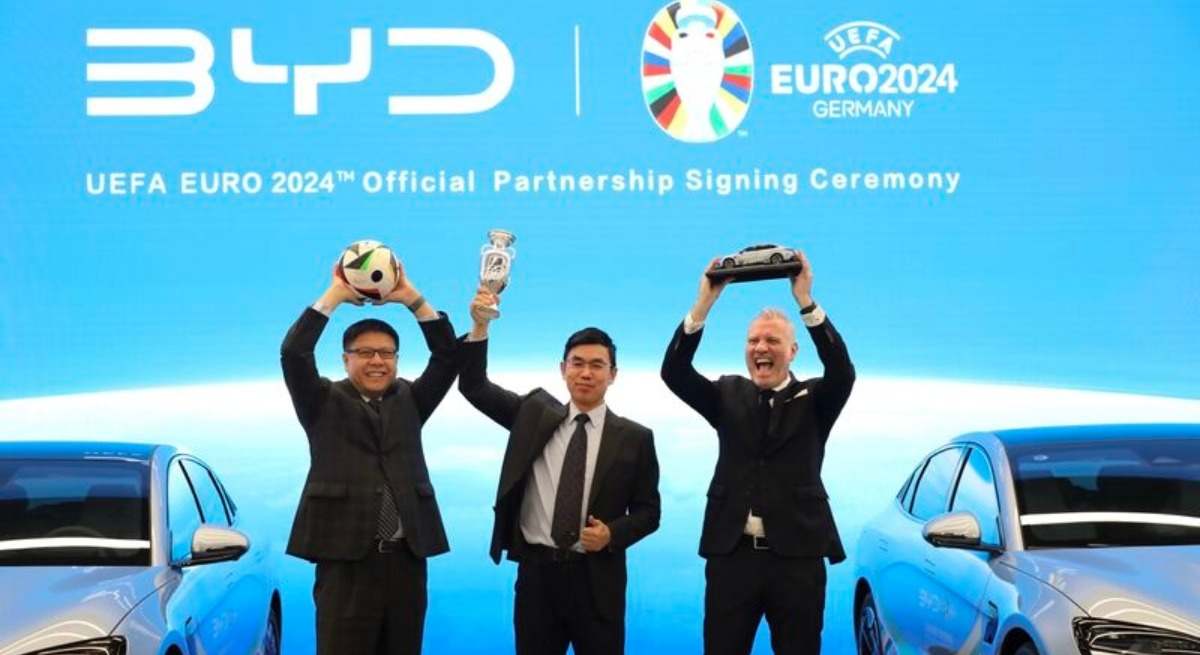 BYD presentación como patrocinador oficial
