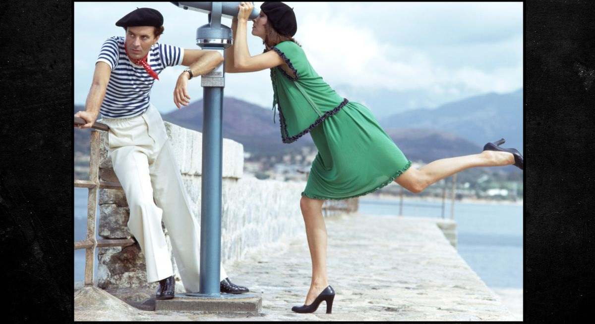 Anjelica Huston & Manolo Blahnik. David Bailey