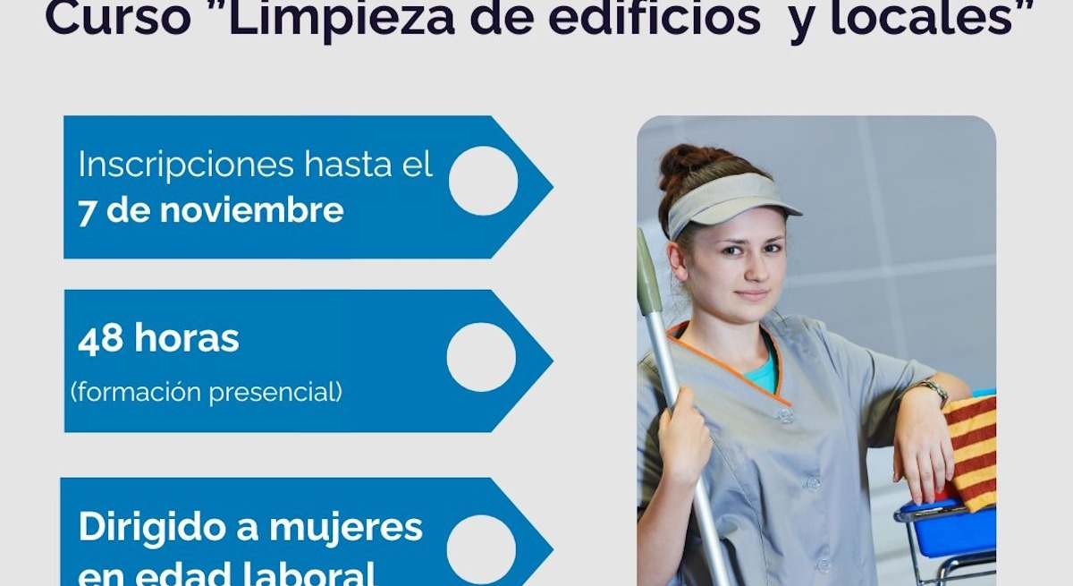 Imagen de uno de los carteles promocionales de los cursos del Ayuntamiento de Gijón.