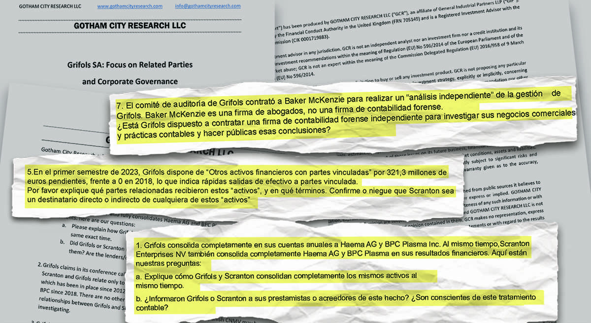 Extracto del segundo informe Grifols