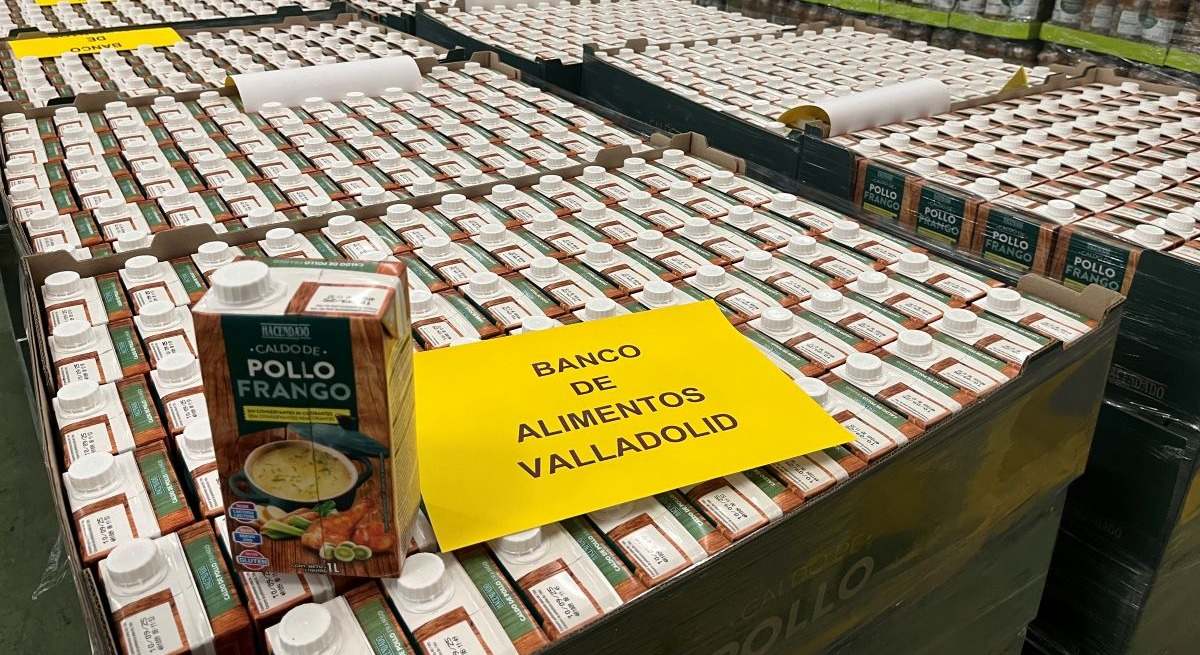 Donación de alimentos Mercadona Valladolid