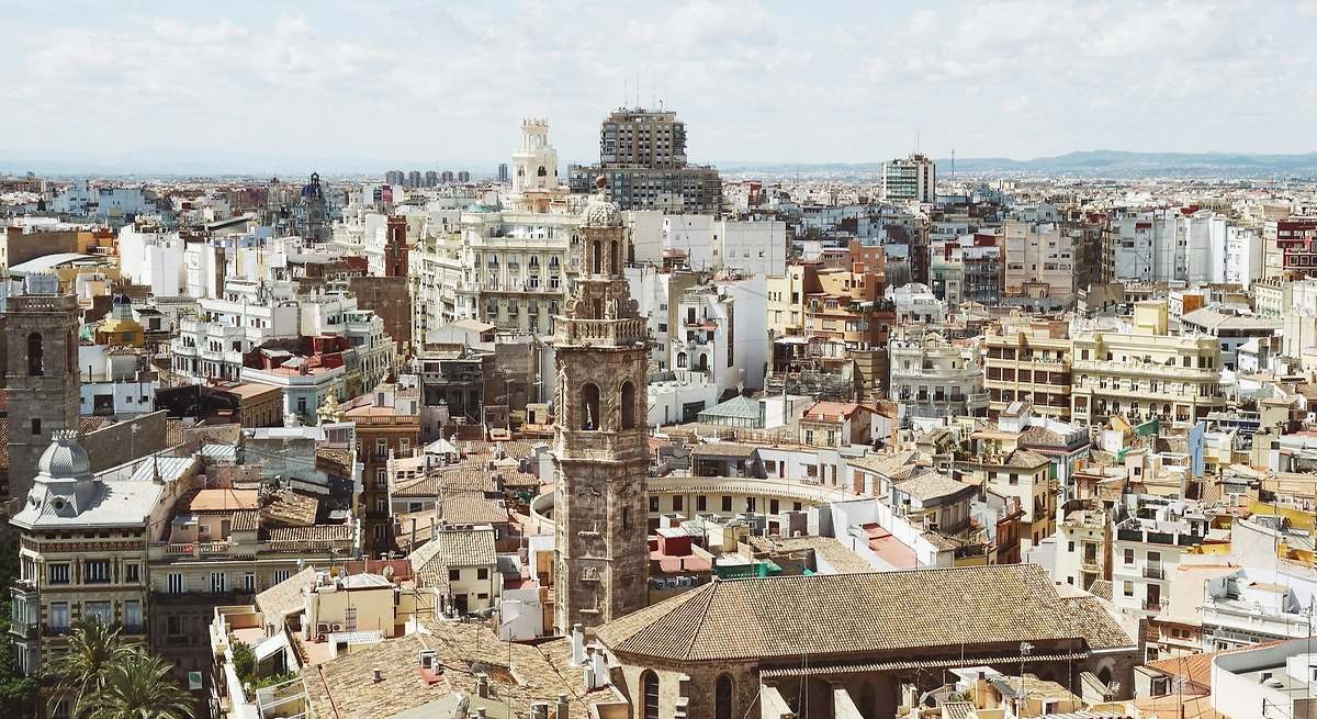 Viviendas en el centro de Valencia.