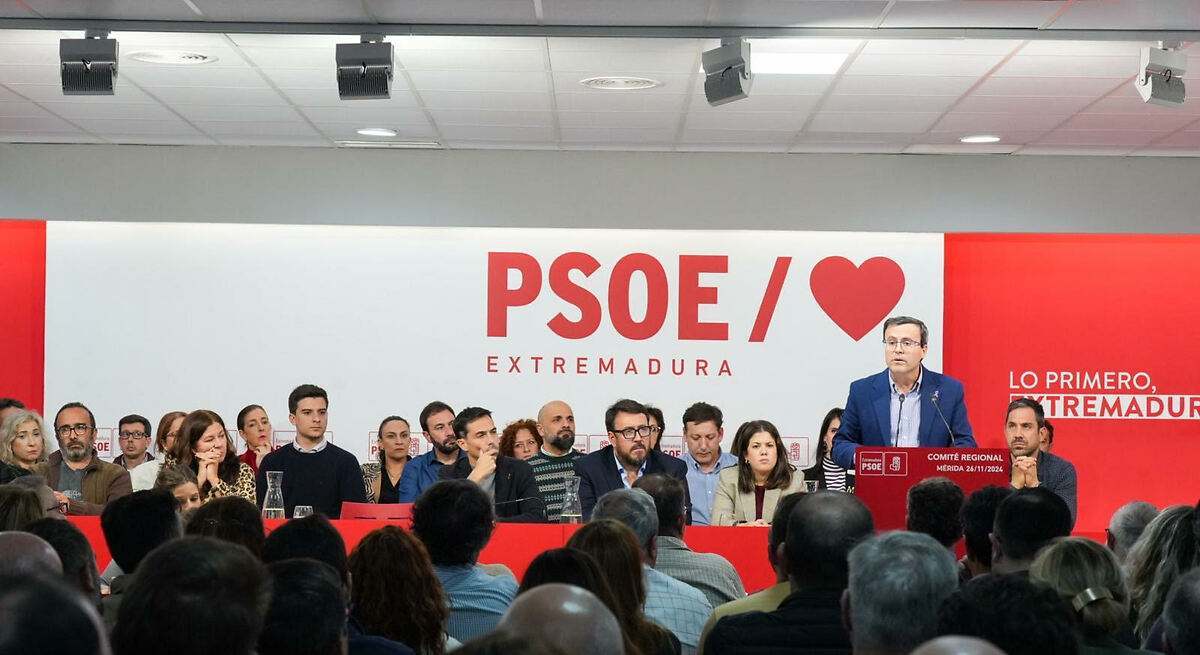 Miguel Ángel Gallardo, secretario general del PSOE de Extremadura