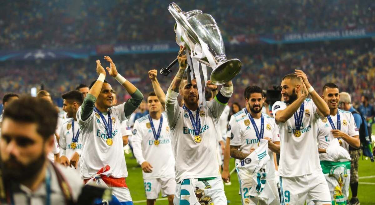 El Real Madrid celebrando la Champions de 2018. Dreamstime.