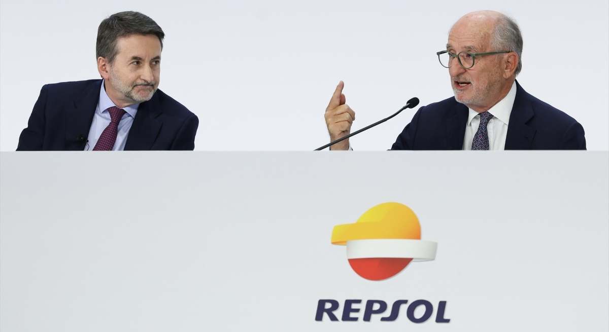 El ceo de Repsol, Josu Jon Imaz y el presidente de Repsol, Antonio Brufau / EP