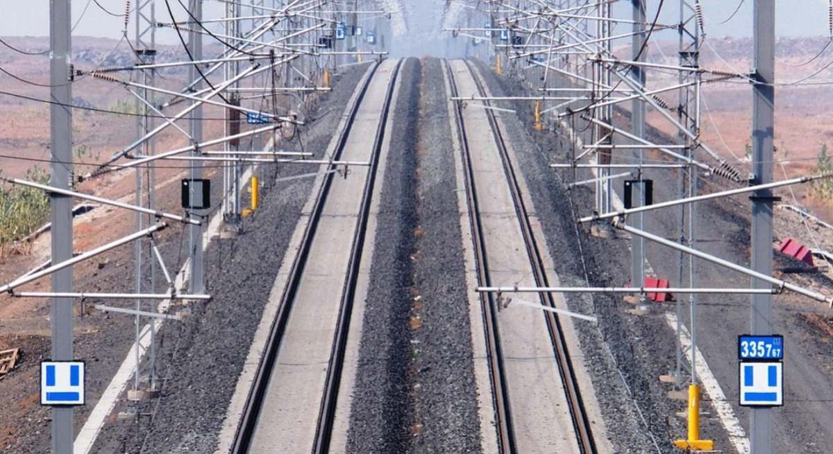 Línea de ferrocarril.