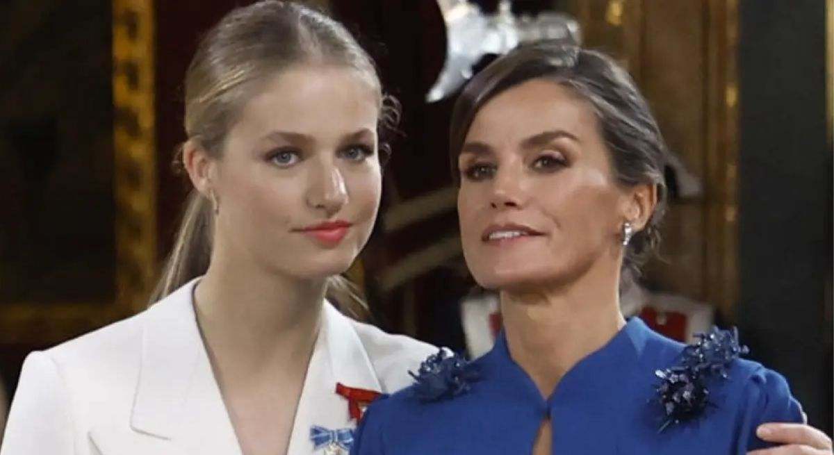 La princesa Leonor y la reina Letizia