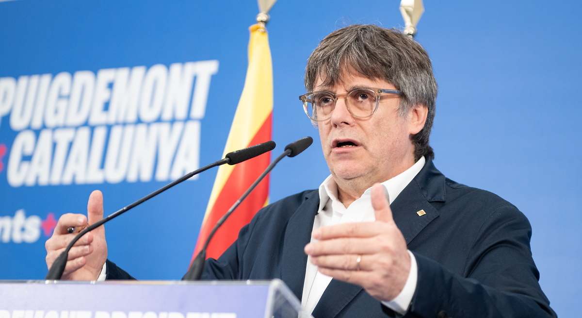El expresidente de la Generalitat y líder de Junts, Carles Puigdemont. EE
