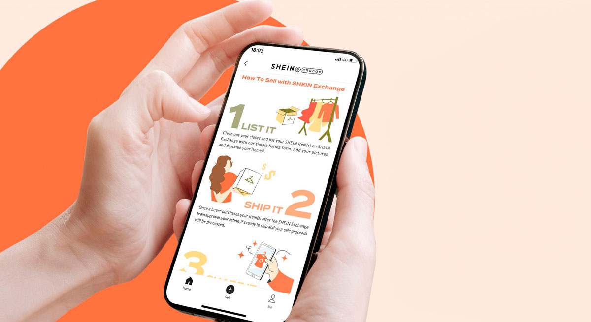 Vista de la aplicación de Shein en un 'smartphone'