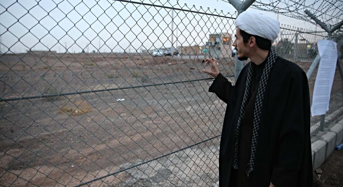 Concentración ante la instalación nuclear iraní de Fordo / EP