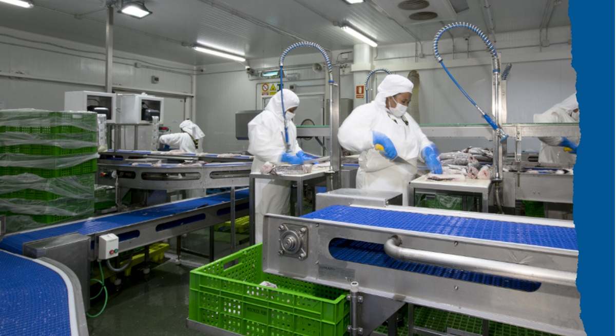 Fábrica de Pescados Rubén en Fazouro (Lugo).